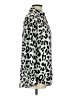Zara 100% Polyester Animal Print Silver Long Sleeve Blouse Size XS - photo 4