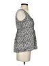 MICHAEL Michael Kors 100% Silk Gray Sleeveless Silk Top Size 2 - photo 4