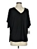 White Birch Black Short Sleeve Blouse Size S - photo 1