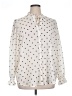 Torrid 100% Polyester Polka Dots Ivory Long Sleeve Blouse Size 1X Plus (1) - photo 1