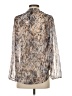 Veronica M. 100% Polyester Gray Long Sleeve Blouse Size XS - photo 2