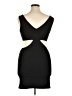 Elodie Solid Black Cocktail Dress Size XL - photo 2