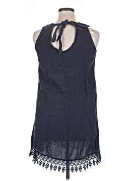 chinese dress ladies Rosemarine Plus Made in Italy Linen Sleeveless V-Neck Tiered Midi Dress Tan / 1x