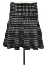 Max Studio Houndstooth Black Casual Skirt Size Med - Lg - photo 1