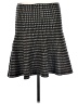 Max Studio Houndstooth Black Casual Skirt Size Med - Lg - photo 2