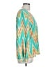 Peaches 'n Cream 100% Polyester Teal Long Sleeve Blouse Size L - photo 4