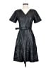 Ann Taylor 100% Polyester Black Casual Dress Size 2 - photo 1