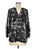 Gap Outlet 100% Polyester Black Long Sleeve Blouse Size M - photo 1