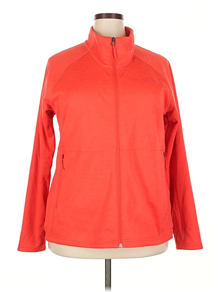 Pre-owned The North Face Fleece Jacket In Orange
