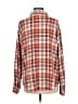 Maurices Plaid Orange Long Sleeve Button-Down Shirt Size M - photo 2