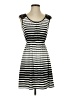 Soprano Stripes Black Casual Dress Size XS - photo 1