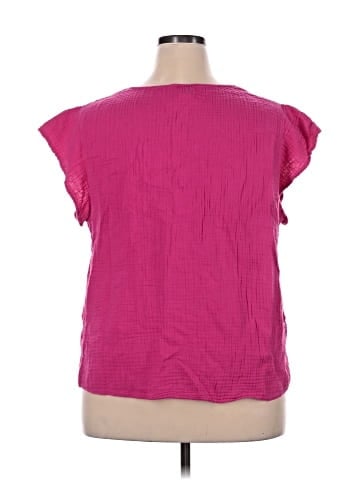 Three Dots Short Sleeve Top (view 2)