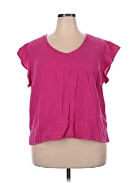 Three Dots Short Sleeve Top
