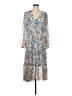 Joie 100% Polyester Print Blue Cocktail Dress Size S - photo 1