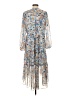 Joie 100% Polyester Print Blue Cocktail Dress Size S - photo 2