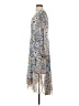 Joie 100% Polyester Print Blue Cocktail Dress Size S - photo 5