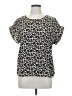 Shein Animal Print Silver Short Sleeve Blouse Size L - photo 1