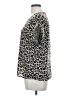 Shein Animal Print Silver Short Sleeve Blouse Size L - photo 5