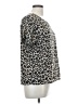 Shein Animal Print Silver Short Sleeve Blouse Size L - photo 4