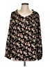 Pleione 100% Polyester Black Long Sleeve Blouse Size L - photo 1