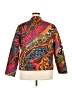 Chico's 100% Polyester Print Orange Jacket Size XXL (4) - photo 2