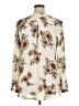 Maurices 100% Polyester Floral Ivory Long Sleeve Blouse Size XL - photo 2