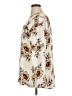 Maurices 100% Polyester Floral Ivory Long Sleeve Blouse Size XL - photo 5