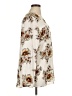 Maurices 100% Polyester Floral Ivory Long Sleeve Blouse Size XL - photo 4