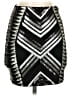 Express Chevron-herringbone Silver Formal Skirt Size XXS - photo 1