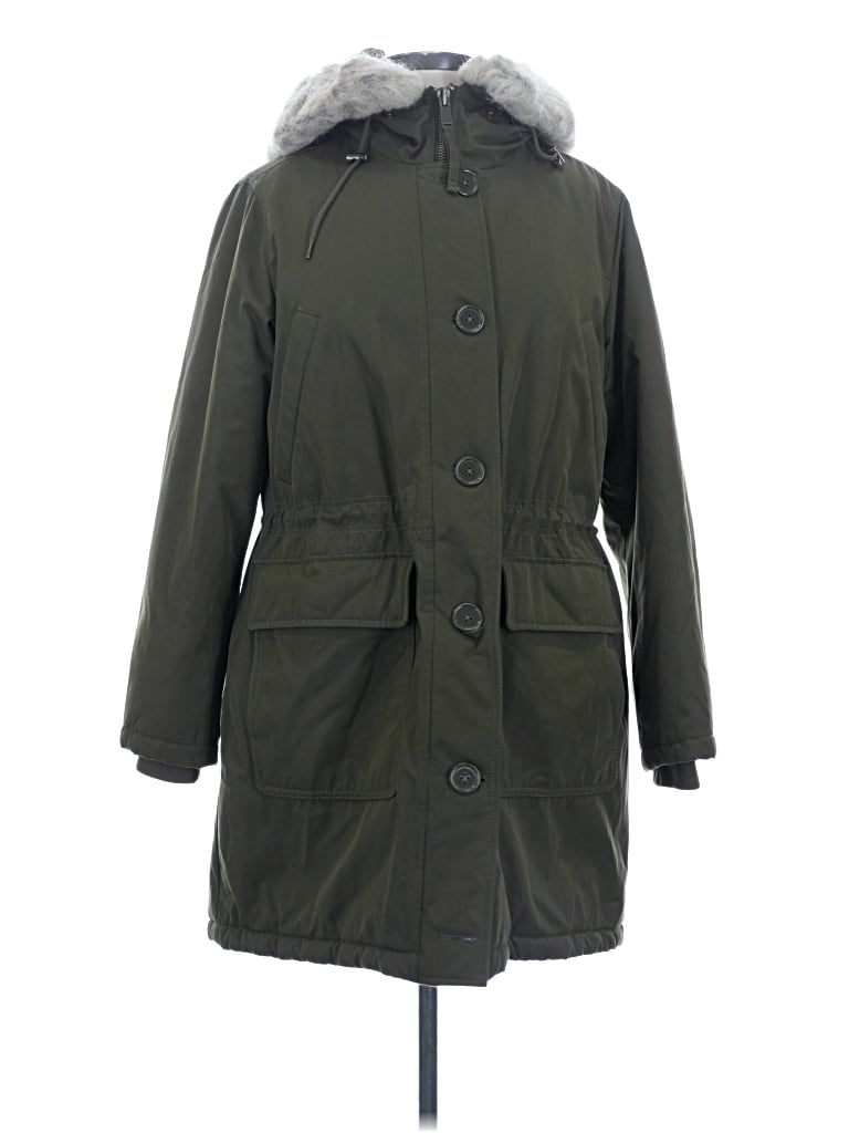 Pre-owned Gap Coat In Green