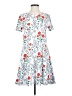 Charlie's Project Print White Casual Dress Size XS - photo 1