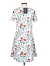 Charlie's Project Print White Casual Dress Size XS - photo 2