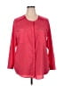 Premise Studio 100% Polyester Solid Red 3/4 Sleeve Blouse Size 2X - photo 1