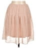 Max Studio 100% Polyester Hearts Tan Pink Casual Skirt Size L - photo 1