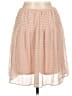 Max Studio 100% Polyester Hearts Tan Pink Casual Skirt Size L - photo 2