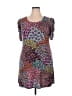 MSK Print Purple Casual Dress Size XXL (estimated) - photo 1