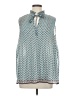 Max Studio 100% Polyester Teal Sleeveless Blouse Size L - photo 1