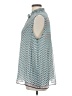 Max Studio 100% Polyester Teal Sleeveless Blouse Size L - photo 5