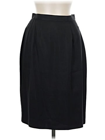 Linda Allard Ellen Tracy Silk Skirt (view 1)