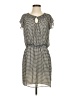 Max Studio 100% Polyester Houndstooth Gray Casual Dress Size S - photo 1