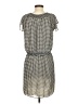 Max Studio 100% Polyester Houndstooth Gray Casual Dress Size S - photo 2