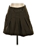 Lynx Solid Brown Green Casual Skirt Size 4 - photo 1