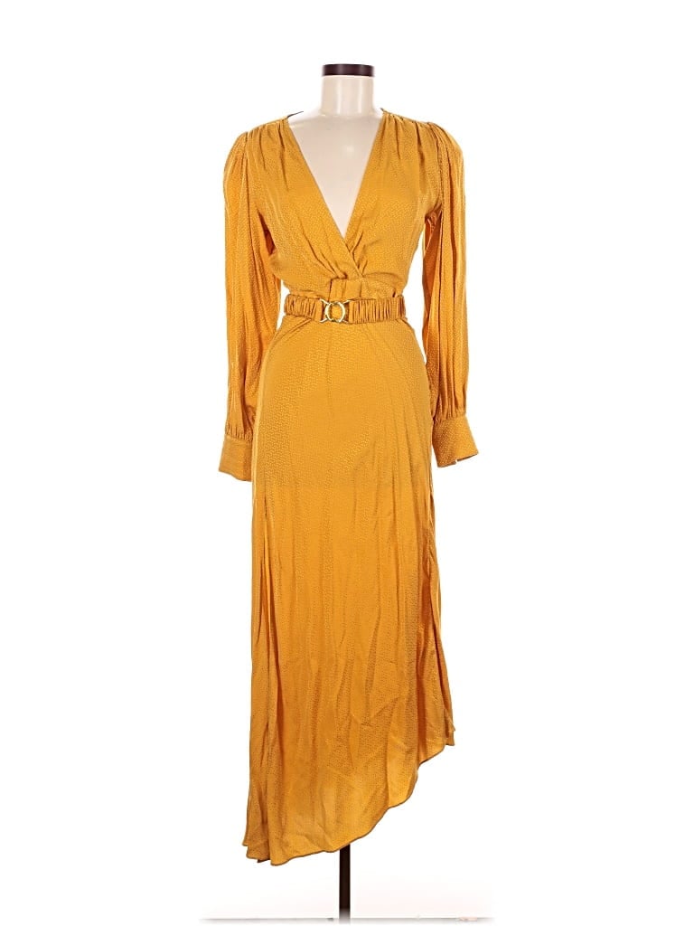 Pre-owned Ronny Kobo Cocktail Dress In Yellow