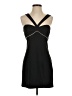Aqua 100% Polyester Solid Black Cocktail Dress Size 2 - photo 1