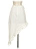 Capulet 100% Cotton Chevron-herringbone White Ivory Formal Skirt Size 1 - photo 2