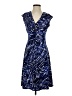 Chaps Graphic Blue Cocktail Dress Size XS - photo 1