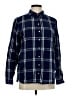 Jachs Girlfriend Plaid Blue Long Sleeve Button-Down Shirt Size M - photo 1