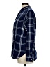 Jachs Girlfriend Plaid Blue Long Sleeve Button-Down Shirt Size M - photo 5