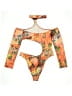 Shein Orange Bodysuit Size 4 - photo 2