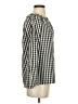 Lafayette 148 New York Checkered-gingham Black 3/4 Sleeve Blouse Size S - photo 4